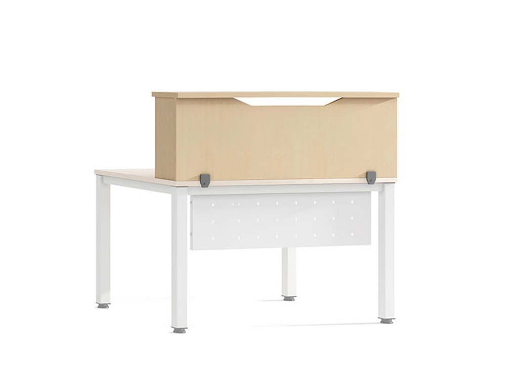 APOIO DE SECRETARIA ROCADA VALIDO PARA MESAS WORK METAL EXECUTIVE 160X30X40 CM ACABAMENTO AA01 FAIA/FAIA