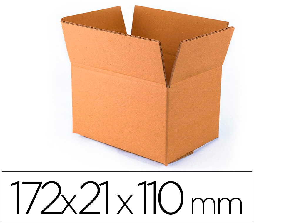 CAIXA PARA EMBALAR Q-CONNECT CASTANHO QUALIDADE DUPLO CANAL 172X217X110 MM