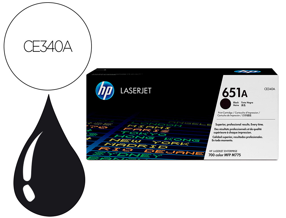 TONER HP 651A LASERJET MFP M775DN / M775F / M775Z / M775Z PRETO 13.500 PAG