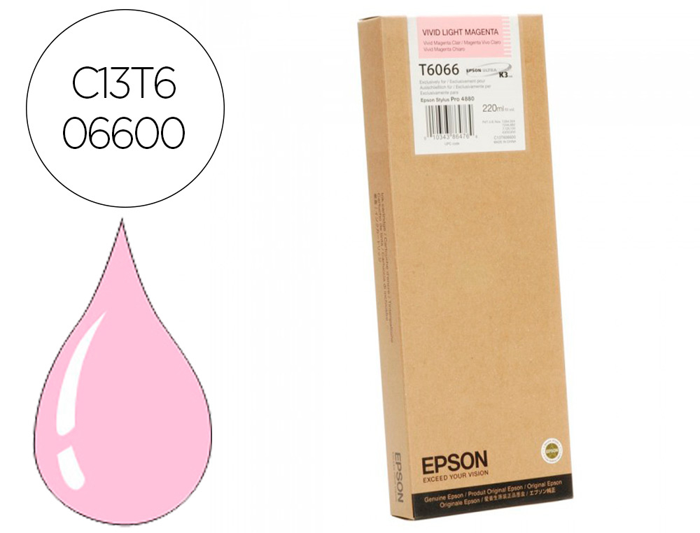 TINTEIRO EPSON GF STYLUS PHOTO 4880 MAGENTA CLARO VIVO