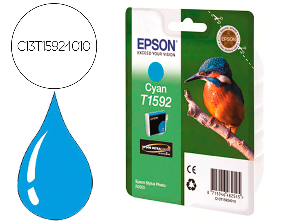 TINTEIRO EPSON STYLUS PHOTO R2000 CIAN