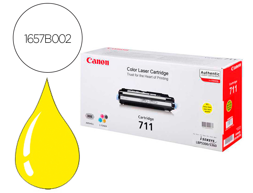 TONER CANON 711Y LBP5300 LBP5360 AMARELO