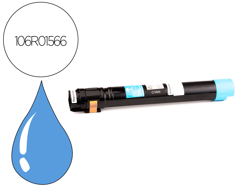 TONER XEROX LASER PHASER 7800 ALTA CAPACIDADE CIAN 17200 PAGINAS