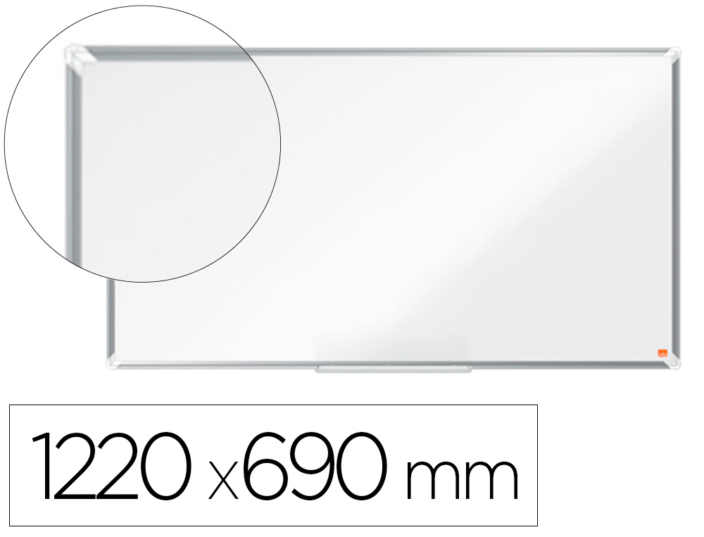 QUADRO BRANCO NOBO PREMIUM PLUS ACO VITRIFICADO FORMATO PANORAMICO 55