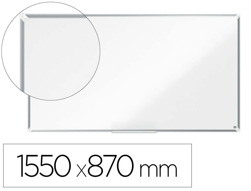 QUADRO BRANCO NOBO PREMIUM PLUS ACO LACADO FORMATO PANORAMICO 70