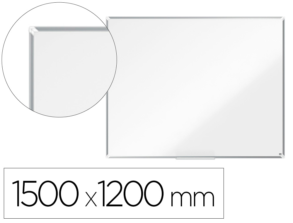 QUADRO BRANCO NOBO PREMIUM PLUS ACO LACADO MAGNETICO 1500X1200 MM