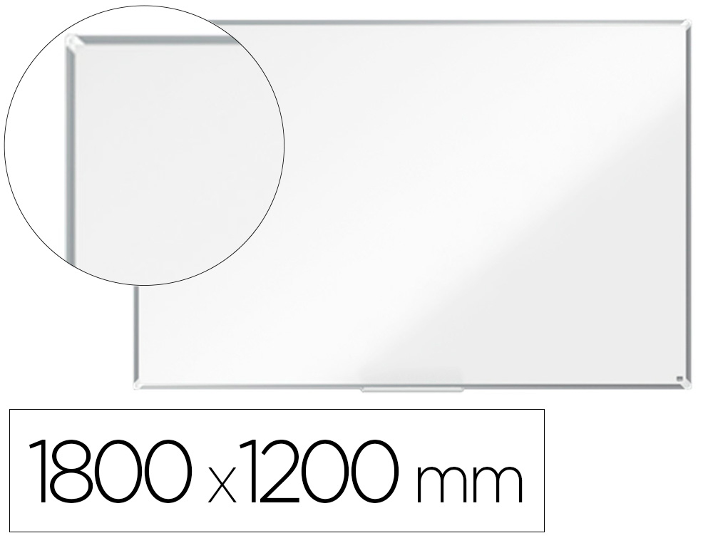 QUADRO BRANCO NOBO PREMIUM PLUS ACO LACADO MAGNETICO 1800X1200 MM