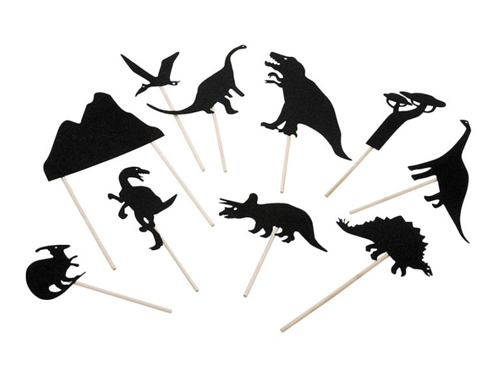 JOGO MIDEER FANTOCHE DE SOMBRA DINOSSAUROS