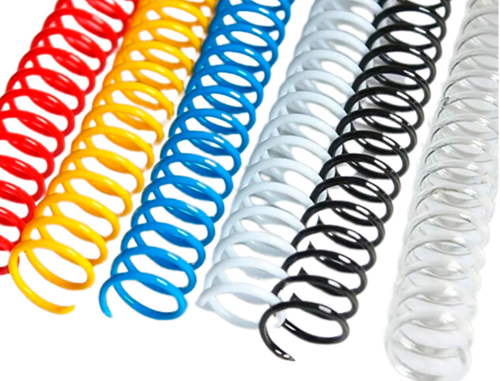 ESPIRAL PLASTICO YOSAN PASSO 64 N 10 CORES SORTIDAS CAIXA DE 100 UNIDADES