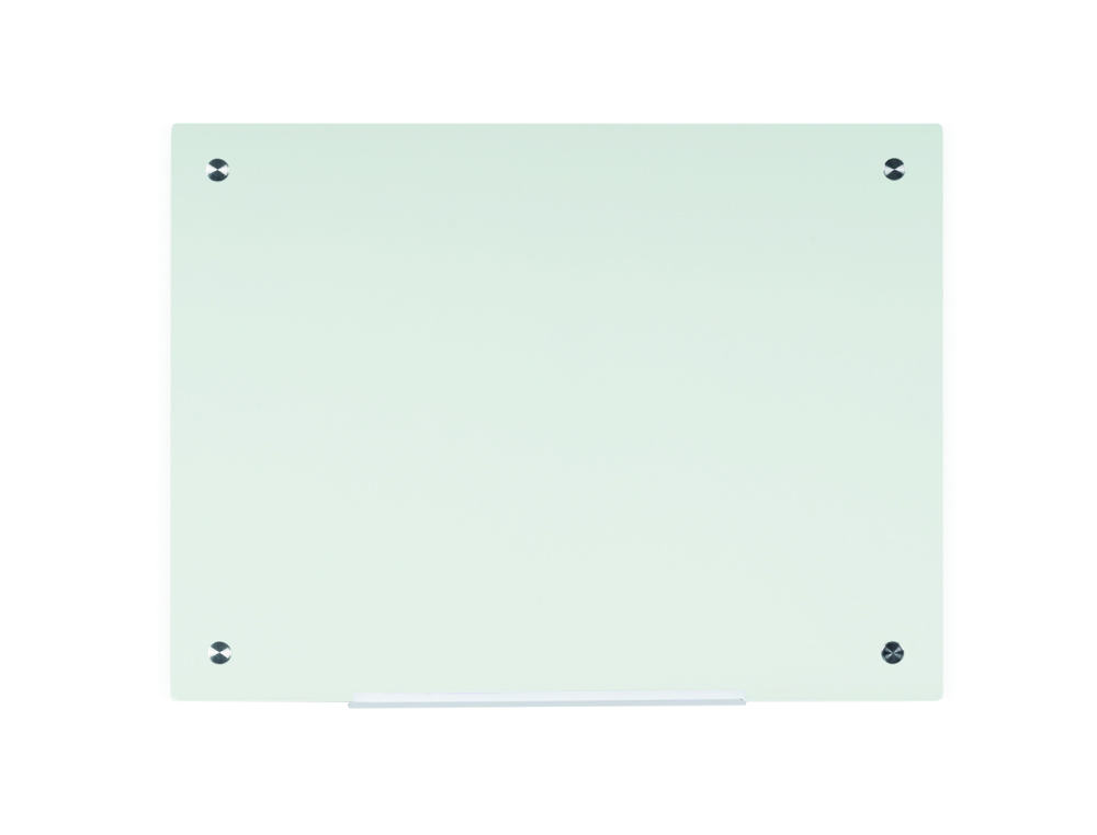 QUADRO VIDRO BI-OFFICE MAGNETICO SEM MOLDURA BRANCO 120X90 CM