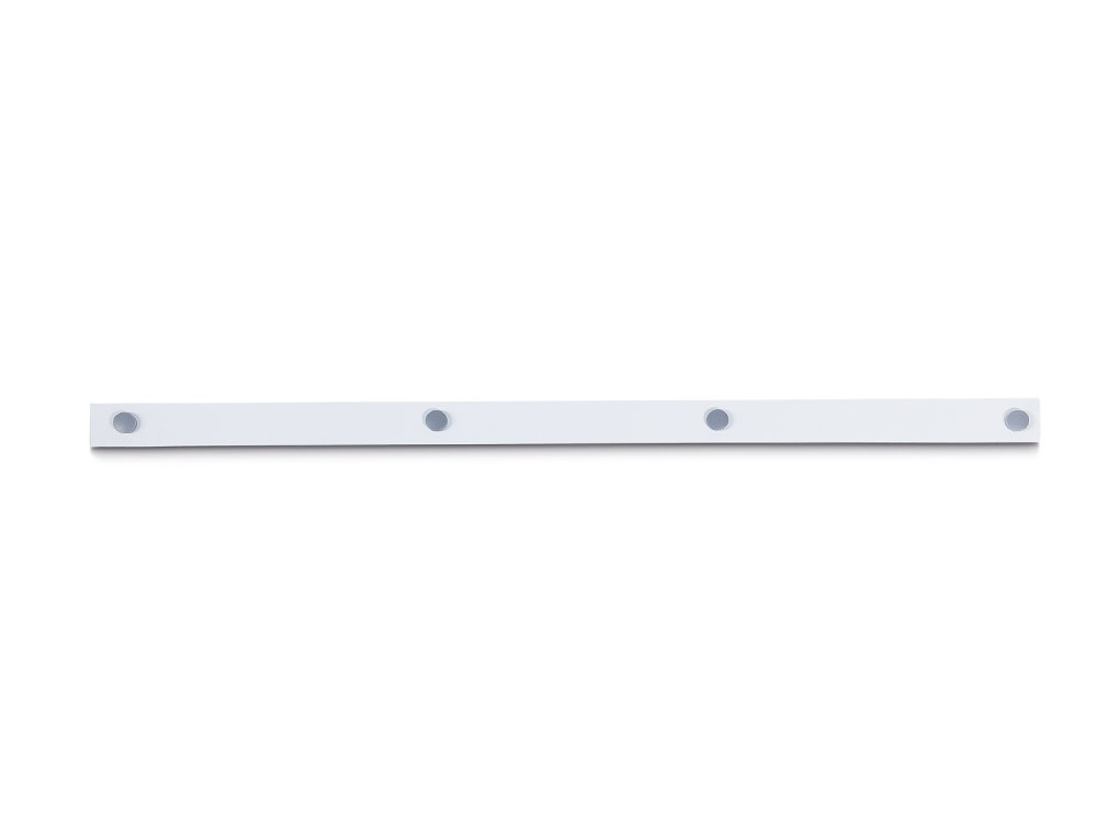 BARRA MAGNETICA MAUL STANDARD COMPRIMENTO 100 CM COR BRANCO COM QUATRO IMANES INCLUIDOS