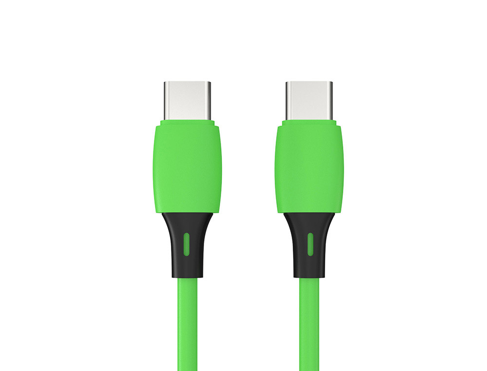 CABO USB-C A USB-C Q-CONNECT PVC COMPRIMENTO 2M VERDE