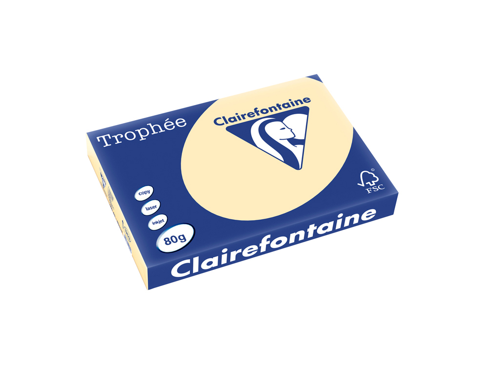 PAPEL COR TROPHEE A3 80 GR AREIA PASTEL EMBALAGEM DE 500 FOLHAS