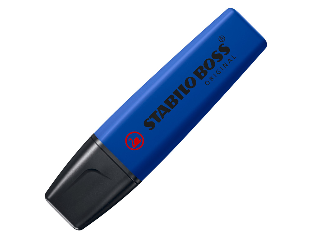 MARCADOR STABILO BOSS FLUORESCENTE NATURE COLORS EDICAO WILDFLOWER COR AZUL MARINHO