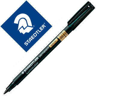 MARCADOR STAEDTLER LUMOCOR RETROPROJECAO PONTA DE FIBRA PERMANENTE SPECIAL 319-9 PRETO PONTA MEDIA REDONDA 1 MM