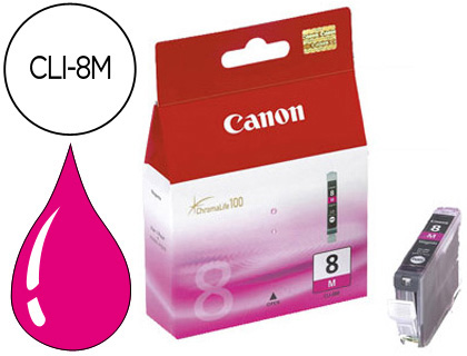 TINTEIRO CANON IP3300 4200 430 5200 5200R 5300 6600D 6700D, MP500 530 600 800 810, IX4000 IX5000,PRO 9000-MAGENTA CLI-8