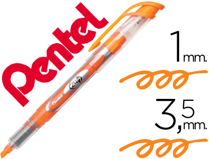 MARCADOR FLUORESCENTE PENTEL SL12 LARANJA
