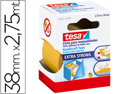 FITA DUPLA FACE TESA FILM MANUALIDADES 2,75MT X38MM