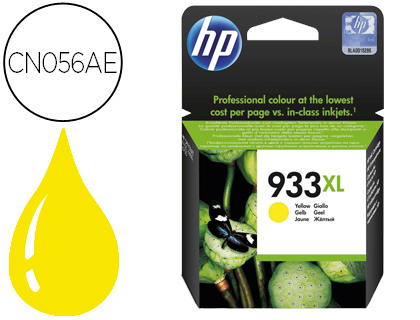 TINTEIRO HP 933 XL AMARELO CN056AE OFFICEJET 6100/6600/6700 PREMIUM CAPACIDADE 825 PAG