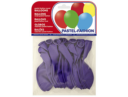 BALOES PASTEL LILAS BOLSA DE 20 UNIDADES