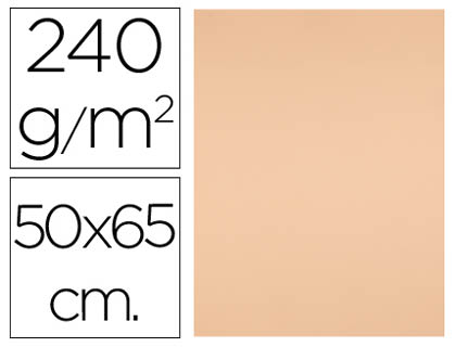 CARTOLINA LIDERPAPEL 50X65 CM 240 GR SEPIA PACK DE 25 UNIDADES