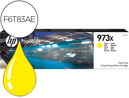 TINTEIRO HP JET 973X PAGEWIDE 452 / 477 / P55250 / P57750 AMARELO 7000 PAG