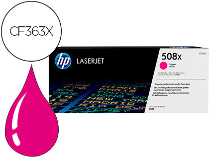 TONER HP COR LASERJET ENTREPRISE M552 / M553 / M577 MAGENTA 9500 PAG