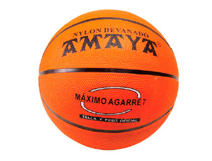 BOLA AMAYA DE BASQUETEBOL BORRACHA LARANJA N 6
