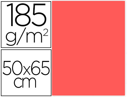 CARTOLINA GUARRO 50X65 CM 185 GR CORAL