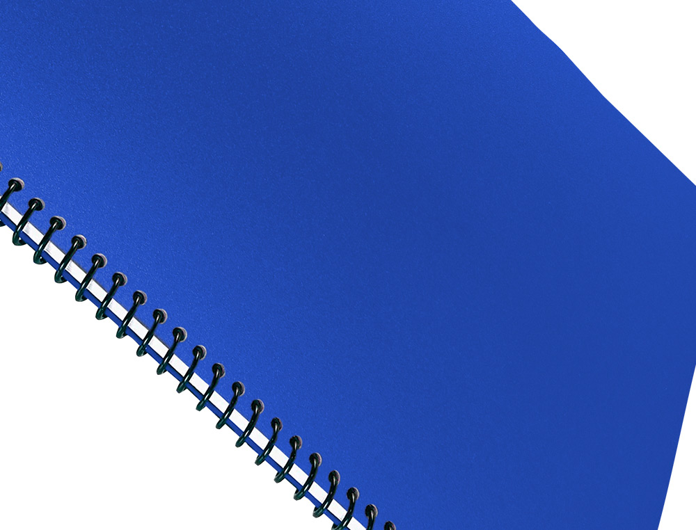 CAPA ENCADERNACAO LIDERPAPEL POLIPROPILENO A4 0.5MM AZUL OPACO EMBALAGEM DE 100 UNIDADES