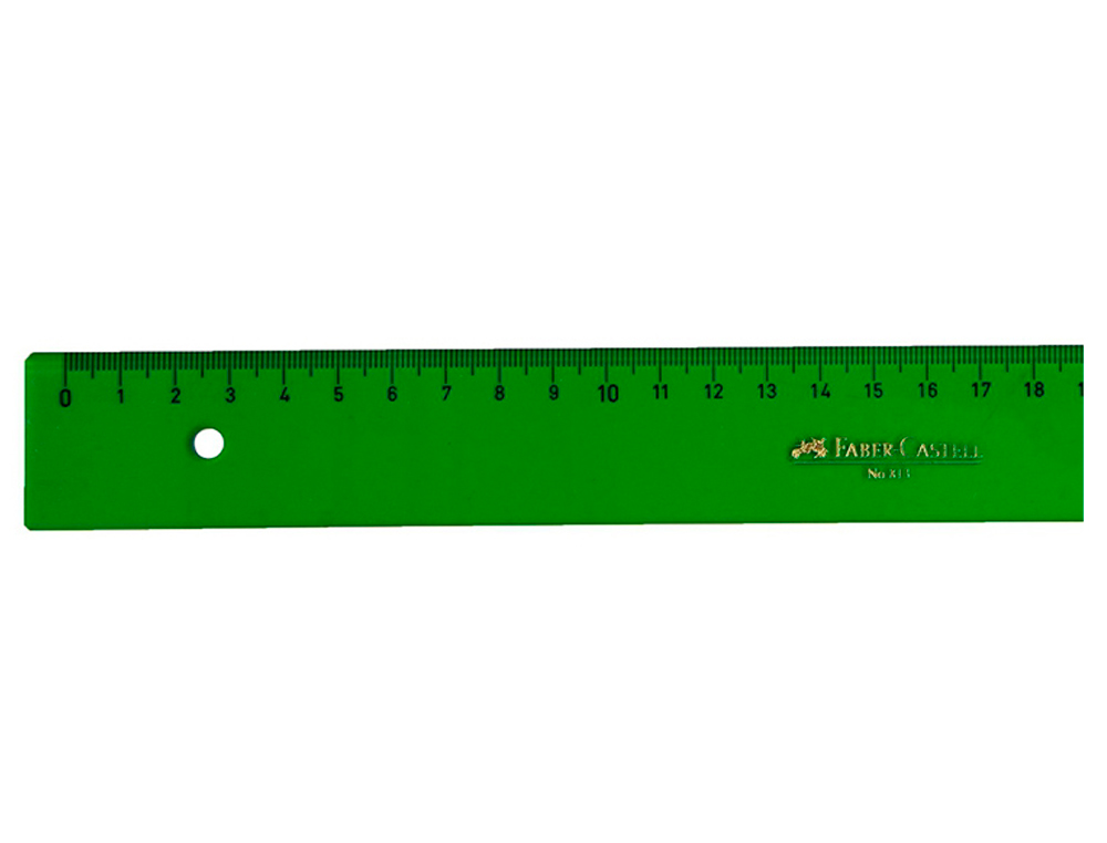 REGUA PLASTICO FABER 15 CM
