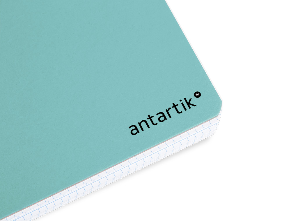 CADERNO ESPIRAL LIDERPAPEL DIN A4 ANTARTIK CAPA DURA 80 F 100 GR QUADRICULA 5 MM COM MARGEM COR MENTA