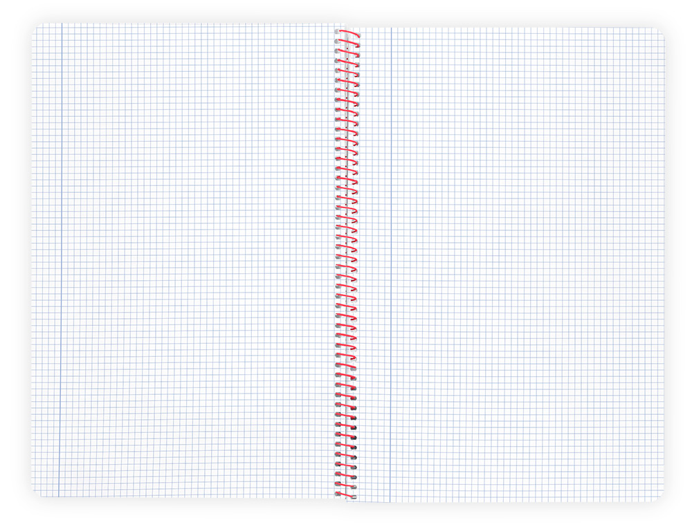 CADERNO ESPIRAL LIDERPAPEL A4 WONDER CAPA PLASTICO 80F 90GR QUADRICULA 4MM COM MARGEM PRETO