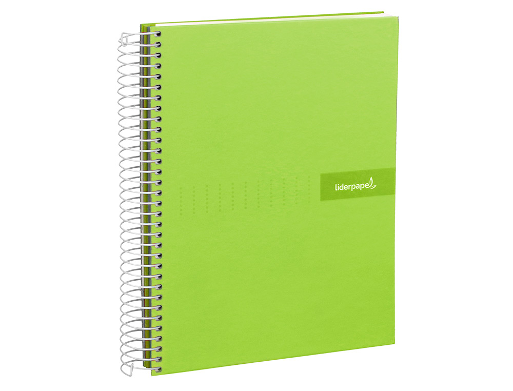 CADERNO ESPIRAL LIDERPAPEL CRAFTY MICRO DIN A5 CAPA FORRADA 120 F 90 GR QUADRICULA 5MM 5 BANDAS DE CORES 6 FUROS COR VER