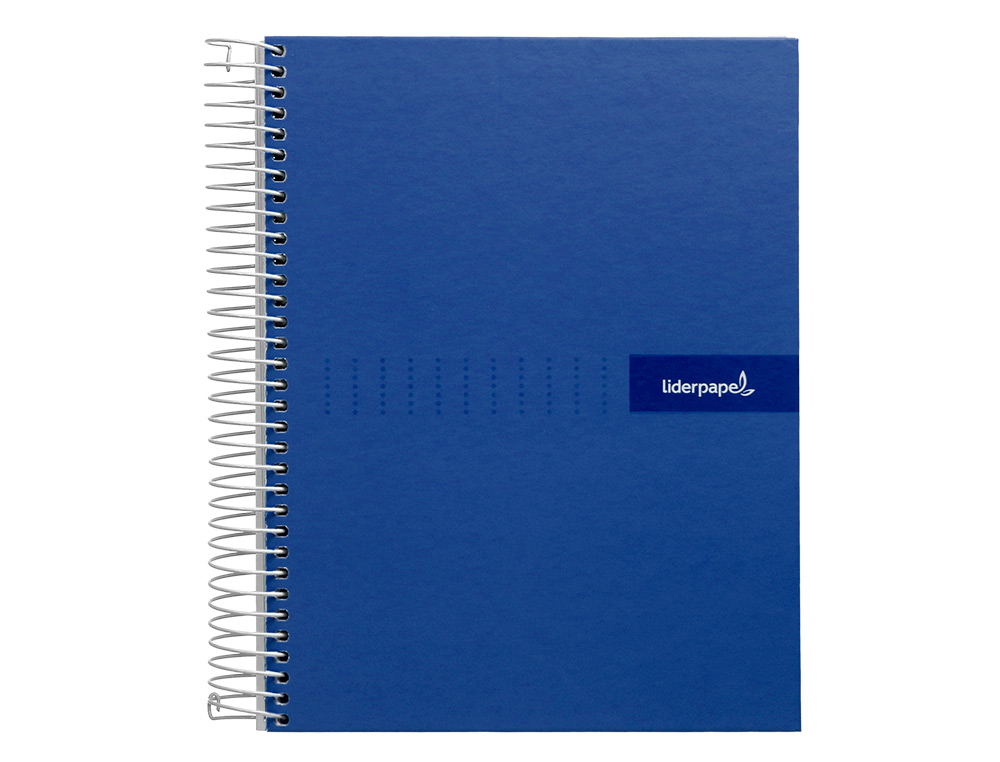 CADERNO ESPIRAL LIDERPAPEL CRAFTY MICRO DIN A4 CAPA FORRADA 120 F 90 GR QUADRICULA 5 MM 5 BANDAS DE CORES 4 CORES COR AZ