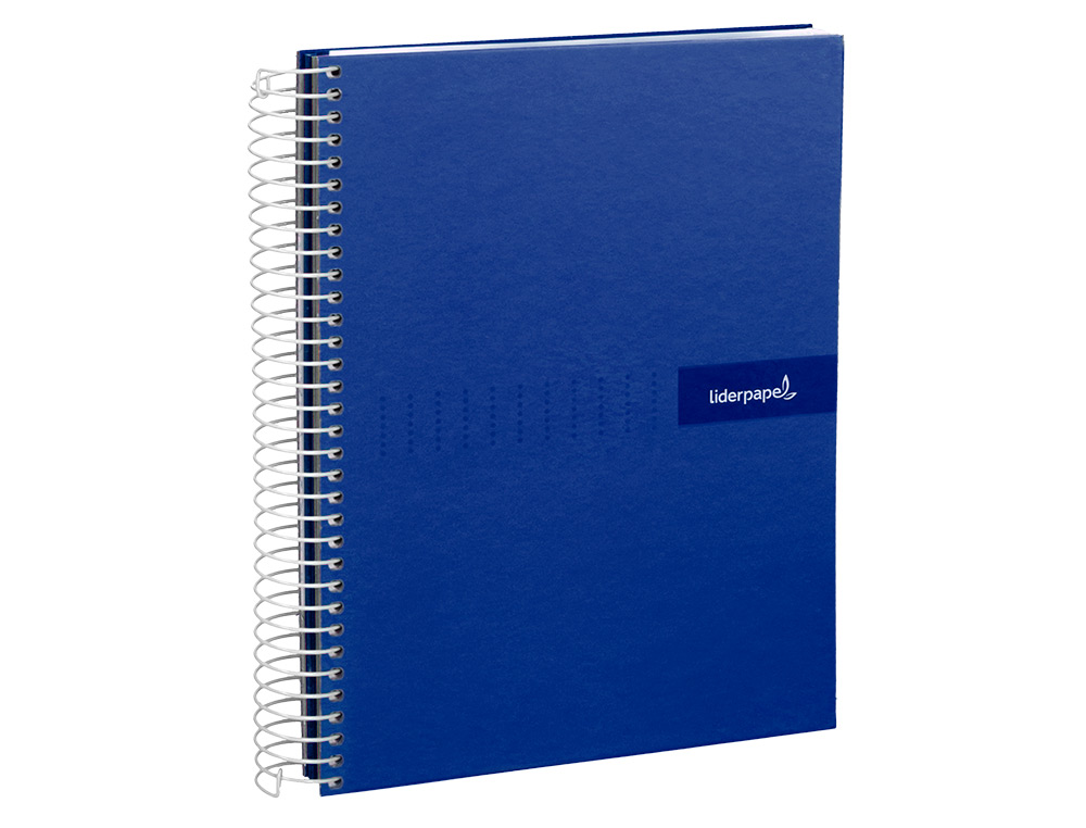 CADERNO ESPIRAL LIDERPAPEL CRAFTY MICRO DIN A4 CAPA FORRADA 120 F 90 GR QUADRICULA 5 MM 5 BANDAS DE CORES 4 CORES COR AZ
