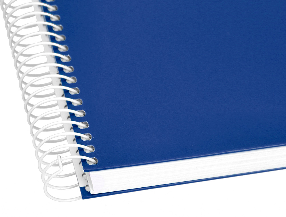 CADERNO ESPIRAL LIDERPAPEL CRAFTY MICRO DIN A4 CAPA FORRADA 120 F 90 GR QUADRICULA 5 MM 5 BANDAS DE CORES 4 CORES COR AZ