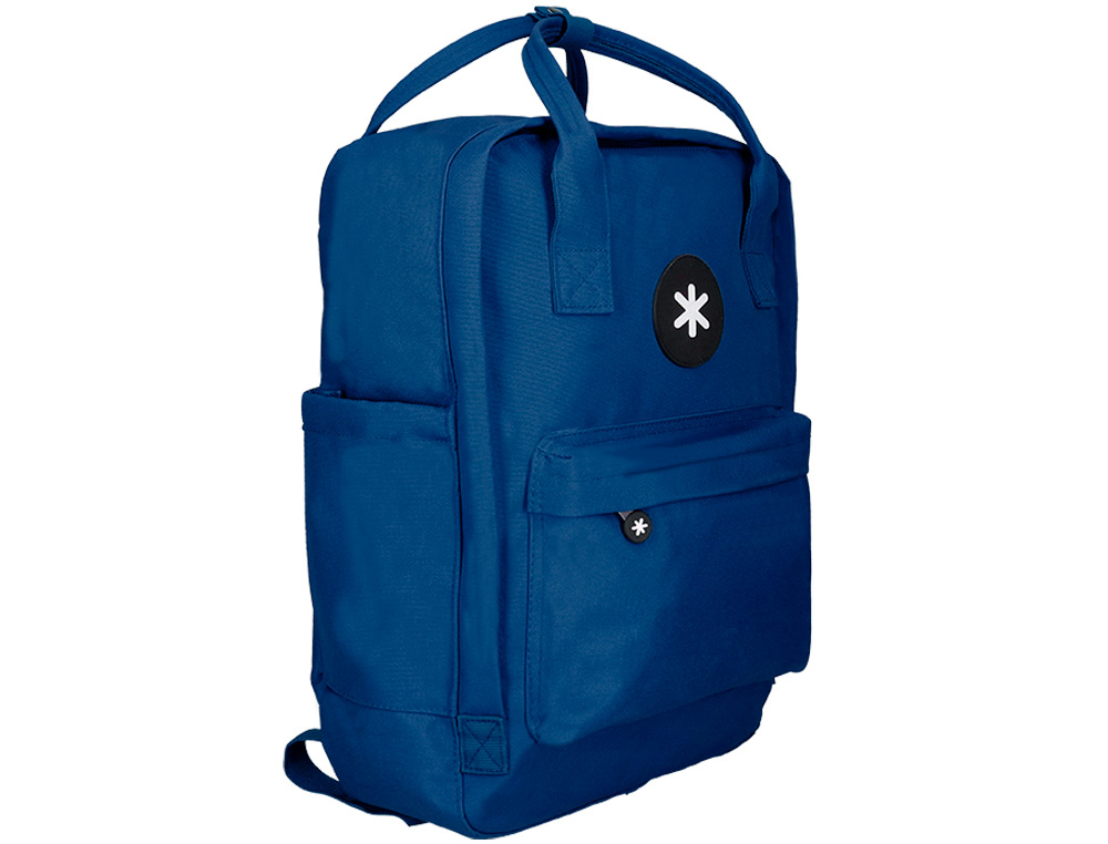 MOCHILA ESCOLAR ANTARTIK COM BOLSO EXTERIOR AZUL MARINHO 270X120X380 CM