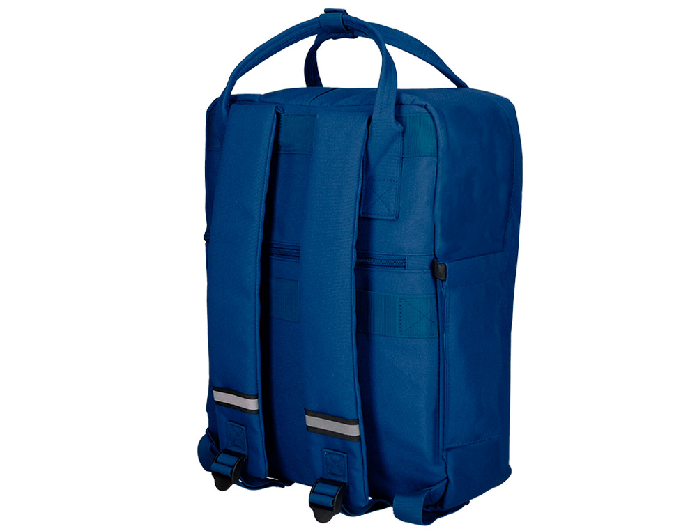 MOCHILA ESCOLAR ANTARTIK COM BOLSO EXTERIOR AZUL MARINHO 270X120X380 CM