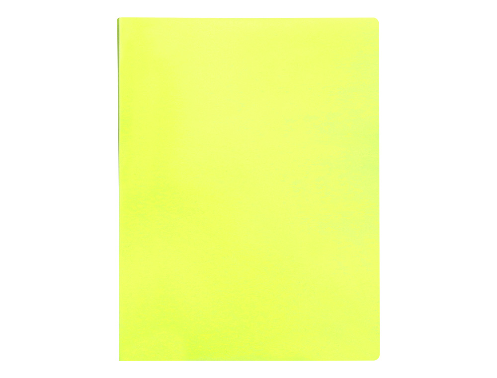 CAPA CATALOGO LIDERPAPEL 40 BOLSAS POLIPROPILENO DIN A4 AMARELO FLUOR OPACO