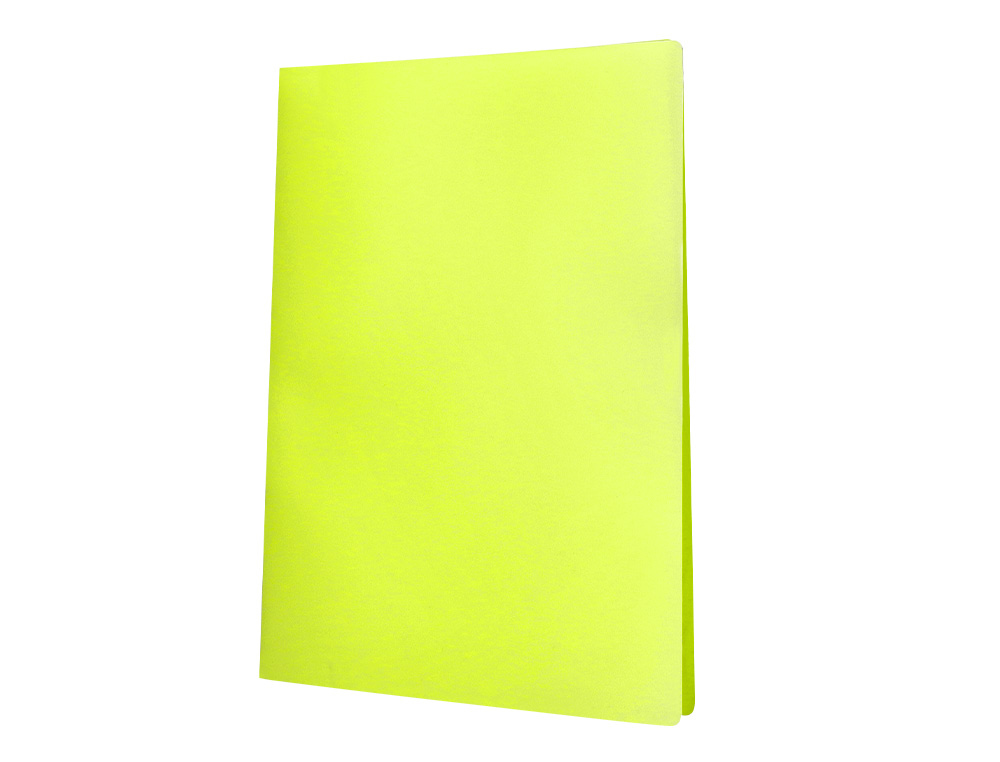 CAPA CATALOGO LIDERPAPEL 40 BOLSAS POLIPROPILENO DIN A4 AMARELO FLUOR OPACO