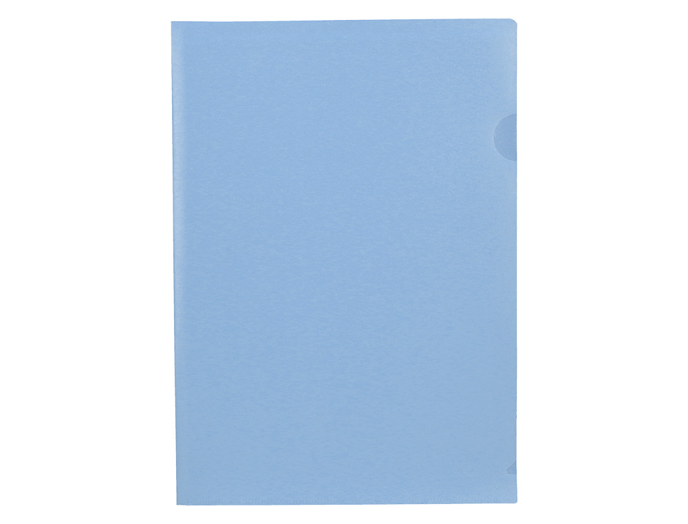 BOLSA DOSSIER LIDERPAPEL DIN A4 POLIPROPILENO CELESTE OPACO 20 FOLHAS