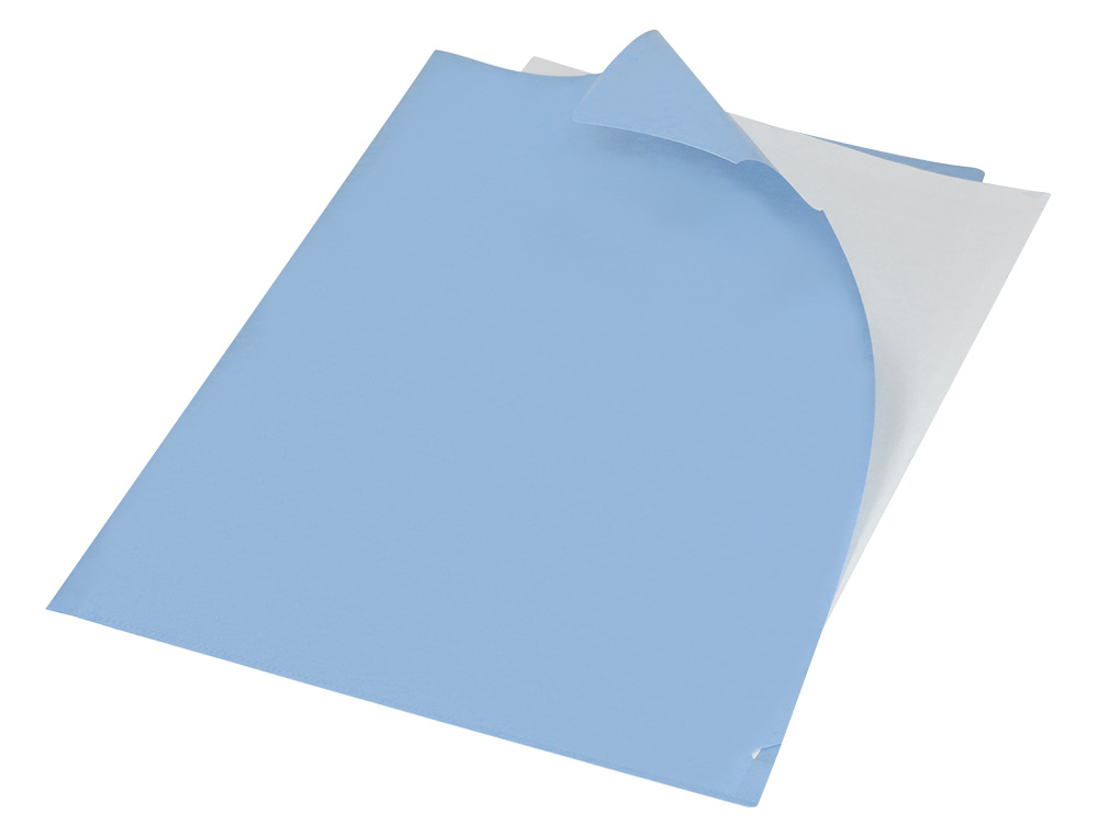 BOLSA DOSSIER LIDERPAPEL DIN A4 POLIPROPILENO CELESTE OPACO 20 FOLHAS