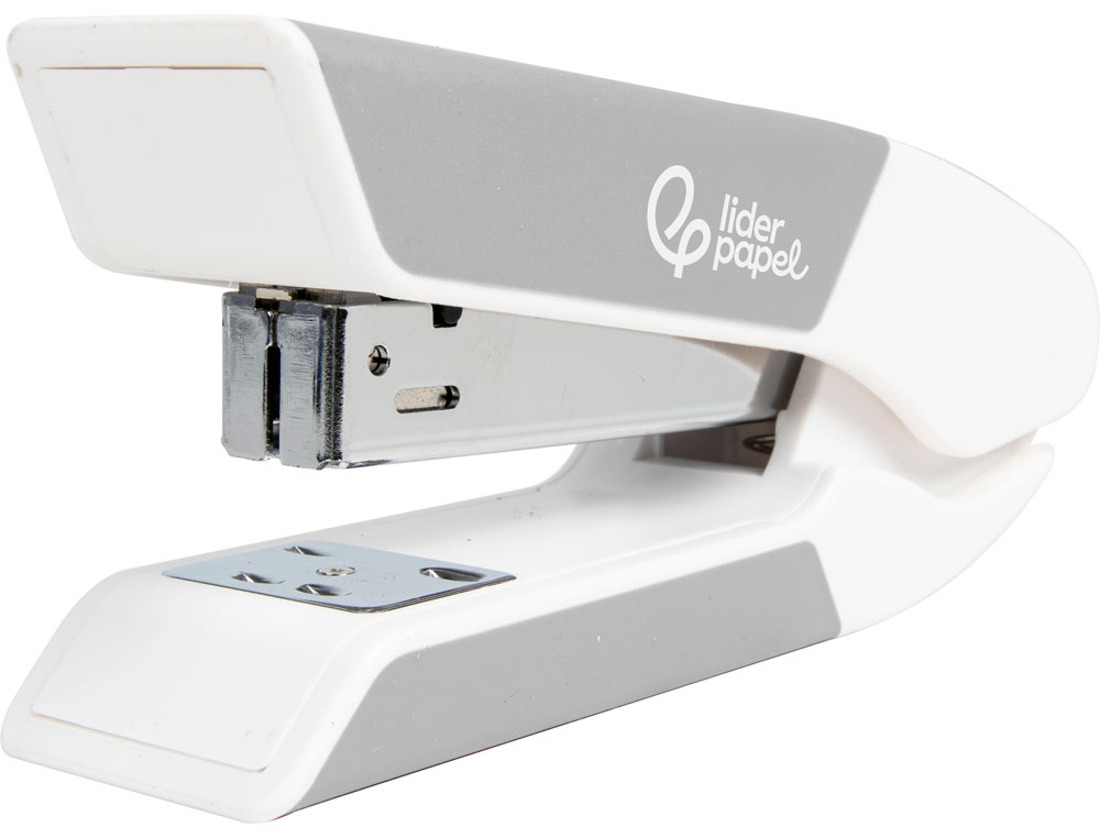 AGRAFADOR LIDERPAPEL COM OFERTA DE SACA AGRAFES E CAIXA DE 1000 AGRAFES 22/6 24/6 CAPACIDADE 20F COR CINZA