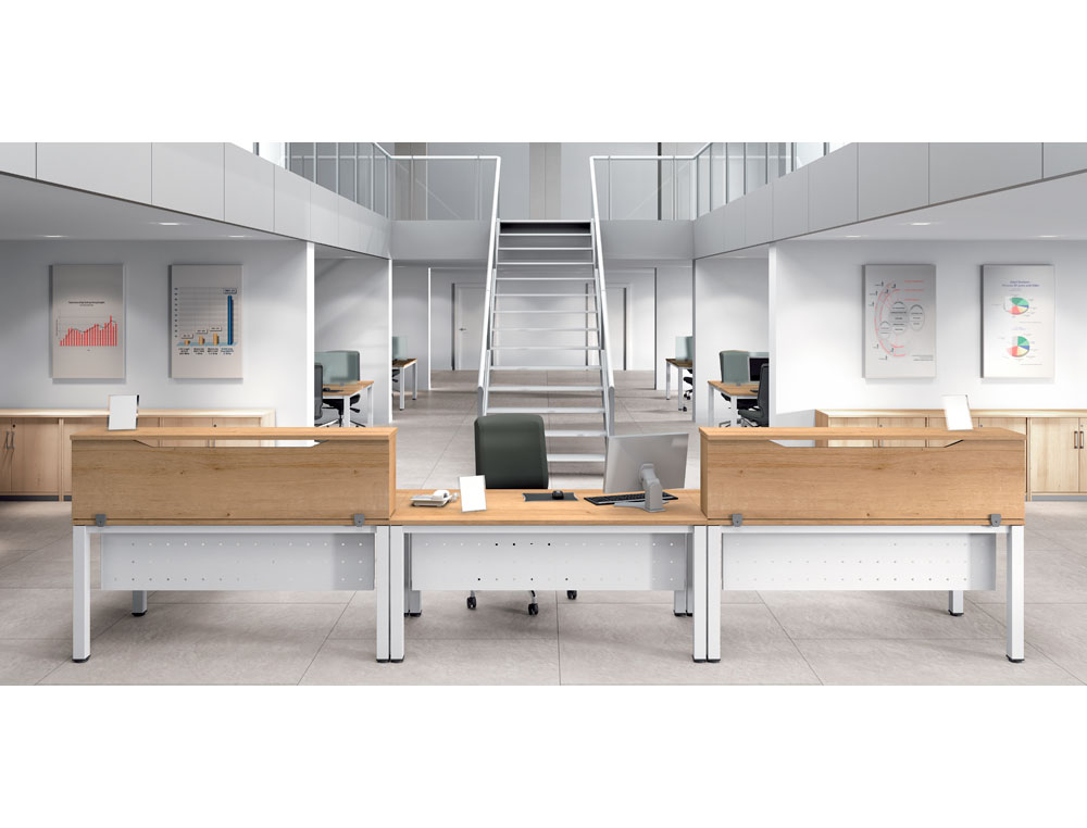 APOIO DE SECRETARIA ROCADA VALIDO PARA MESAS WORK METAL EXECUTIVE 100X30X40 CM ACABAMENTO AN02 CINZA/CINZA