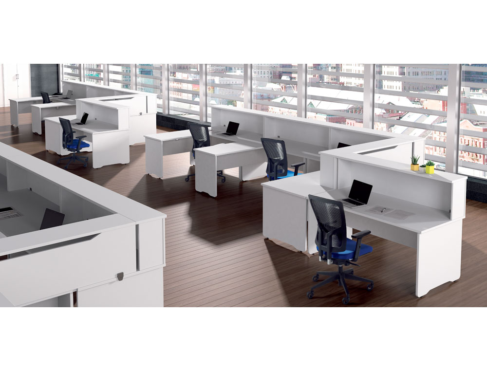 APOIO DE SECRETARIA ROCADA VALIDO PARA MESAS WORK METAL EXECUTIVE 100X30X40 CM ACABAMENTO AN02 CINZA/CINZA