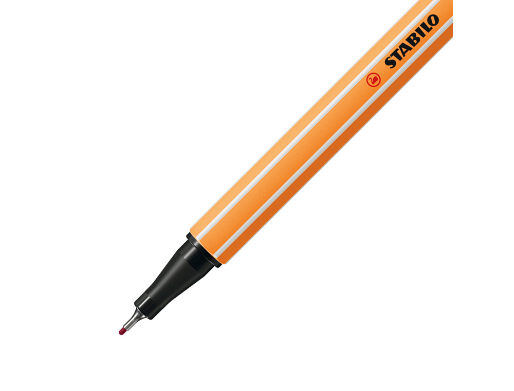 MARCADOR STABILO PONTA DE FIBRA POINT 88 PURPURA 0,4 MM