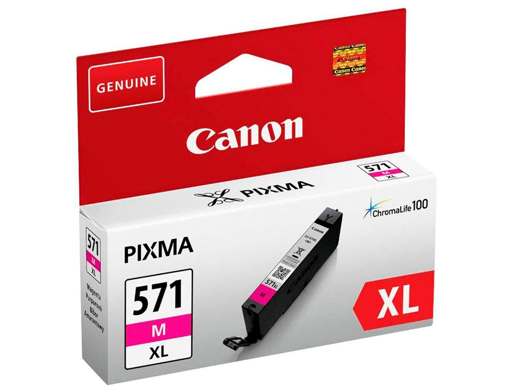 TINTEIRO CANON CLI-571XL MAGENTA PIXMA MG6852 / TS6050 / TS 8050