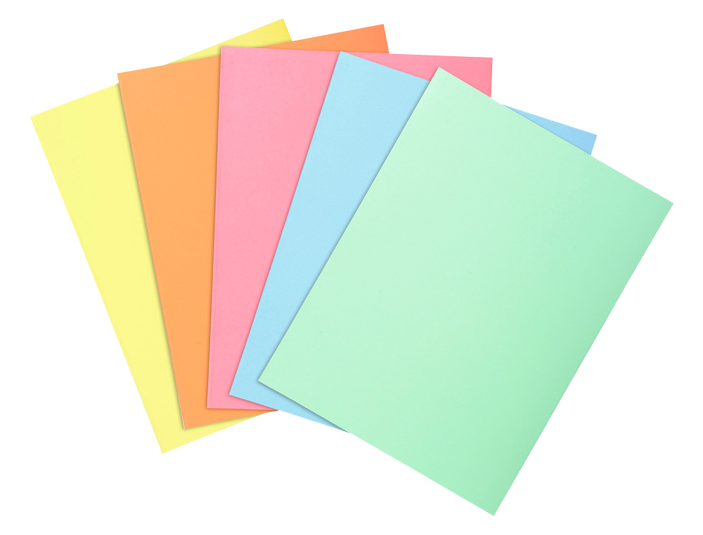 CLASSIFICADOR EXACOMPTA DIN A4 PACK DE 100 UNIDADES CORES PASTEL SORTIDAS 60 GR