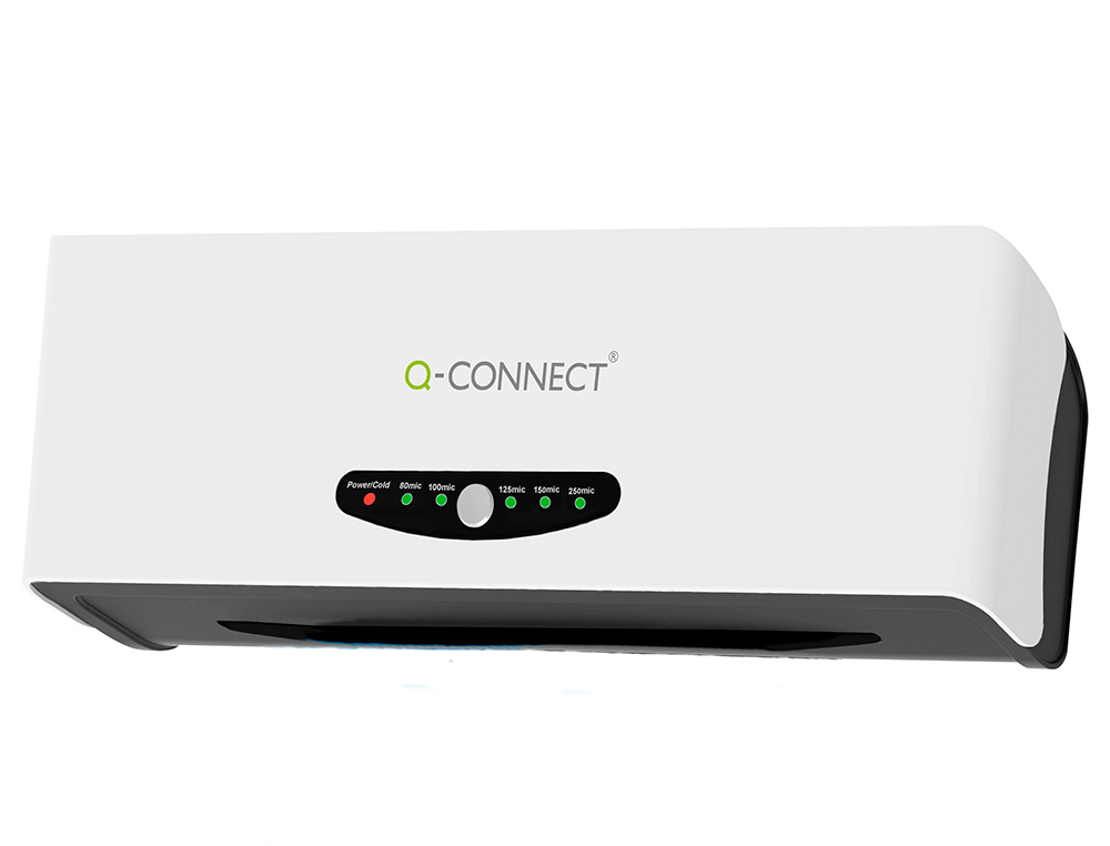 PLASTIFICADORA Q-CONNECT KF16915 DIN A3 ALTO RENDIMENTO FRIO / QUENTE 4 ROLOS ATE 250 MICRONS